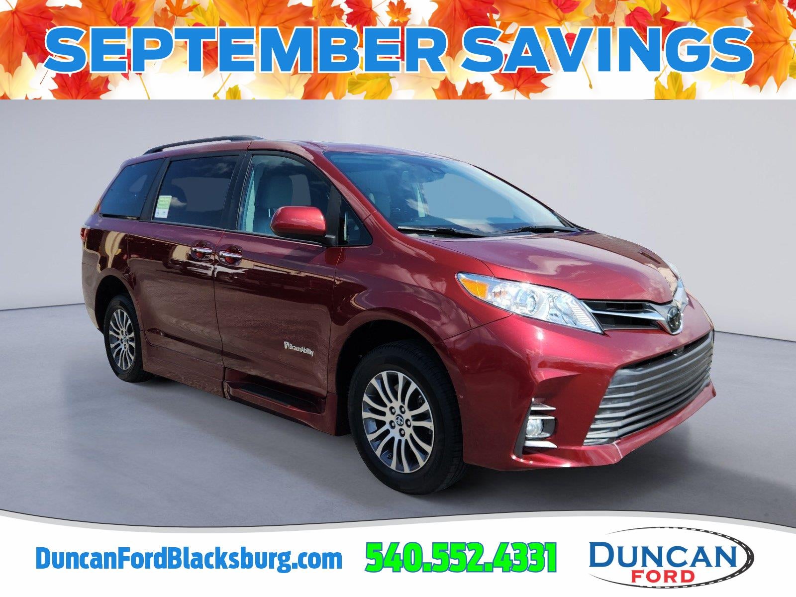 2019 Toyota Sienna XLE 8-Passenger